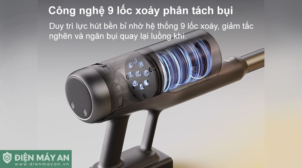 Máy hút bụi cầm tay Roborock H60 Ultra - Đen